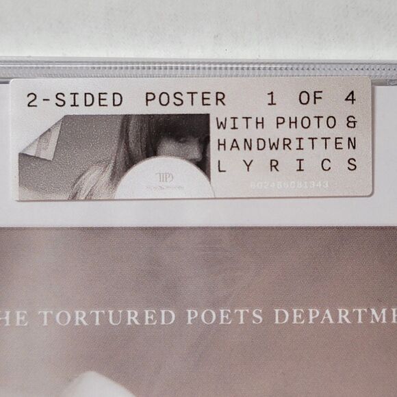 CD Taylor Swift - The Tortured Poets Department w 2-Sided Poster (1 of 4) SEALED - Picture 2 of 3